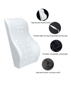 Cojines de asiento con diseño ergonómico para coche, silla de oficina para adultos, almohadas con memoria en la cintura - Product Image 2