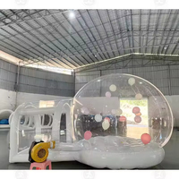 Maison gonflable pour fête, dôme transparent gonflable avec souffleur et pompe pour anniversaire, extérieur, jardin, mariage