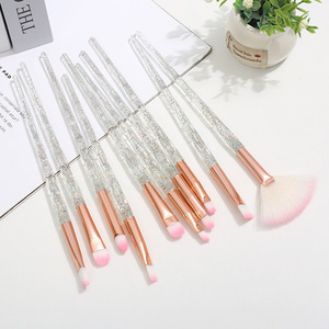 Juego de brochas de maquillaje con lentejuelas de cristal, juego de brochas para maquillaje de ojos, herramienta de belleza, fabricante de brochas, venta al por mayor - Product Image 6