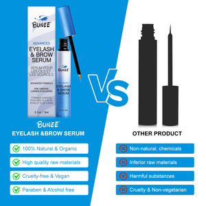 Serum penumbuh bulu mata, 3ml solusi nutrisi penebal bulu mata, Serum penumbuh alis bulu mata Peptide Biotin tanpa Prostaglandin perawatan - Product Image 1