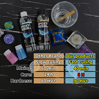 Takı Sanatı ve El Sanatları için 1:1 Epoksi Reçine Kiti 227 gr (4 gr Reçine + 4 gr Sertleştirici Dahil) 2 Bileşenli Kristal Berraklığında Döküm Reçinesi + Bonus