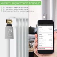 Termostato de Calefacción por Suelo Radiante Fácil de Instalar, Termostato Inteligente Zigbee, Cabezal de Válvula para Radiador