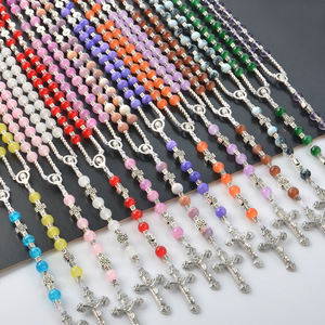 Personnalisé Religieux Musulman Islam Prière Tespih Tasbih, <span class=keywords><strong>Miséricorde</strong></span> Or Argent Croix <span class=keywords><strong>Divine</strong></span> Perlé Chapelet Perles Collier - Product Image 5