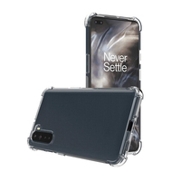 Coque arrière transparente pour téléphone portable, étui de protection HOCAYU en TPU, résistant aux chocs, compatible avec One plus Nord