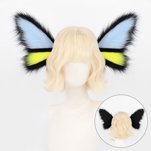Fascia per capelli POWER Beast: Adorabile fascia in peluche con orecchie da gatto, farfalla vivace e orecchie da volpe per cosplay. Ideale per gli appassionati di cosplay. - Product Image 2