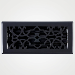 Rejilla de Ventilación Decorativa Industrial de Acero al Carbono de 4" x 10", Ajustable, para Ventilación - Product Image 1