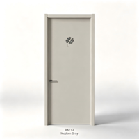 Porte en bois laqué blanc mat, style français, insonorisée, étanche, pour villa, salon, sur mesure, OEM, vente en gros