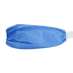 ปลอกแขนแบบใช้แล้วทิ้ง ผ้าไม่ถักทอ สีน้ำเงิน พร้อมแผ่นป้องกัน - Product Image 1