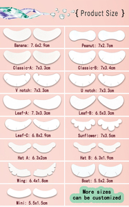 חם מכירה פרטי תווית lint חינם ריסים הרחבה עבור לוגו מותאם אישית תחת רפידות עיניים עבור הרחבת ריסים - Product Image 3