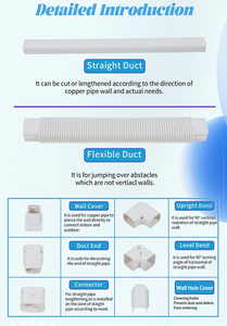 Havc система ПВХ гибкая установка Hvac воздуховод кондиционера разъемы мини сплит системы - Product Image 6