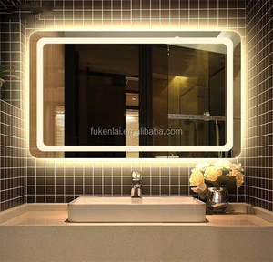 Fullkenlight tắm không Khung Gương LED sang trọng thông minh Wall Mount Antifog màn hình cảm ứng phòng tắm gương với ánh sáng LED - Product Image 3