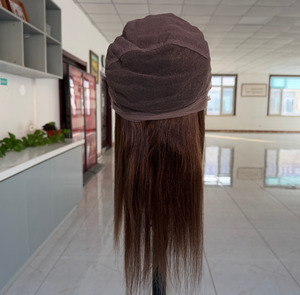 คุณภาพดีที่สุด นุ่มสบาย ขนาด <span class=keywords><strong>12</strong></span> <span class=keywords><strong>นิ้ว</strong></span> ความหนาแน่น 130% ขนาด<span class=keywords><strong>กลาง</strong></span> # วิกผมสีน้ำตาล 4 สี แบบ Yaki  วิกผมแท้ 100% แบบเต็มศีรษะ - Product Image 5