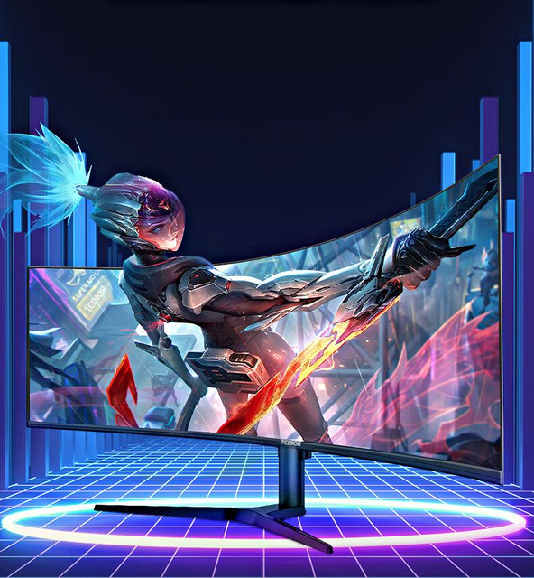 UltraWide 34 Inch Curved 4K Gaming Monitor 21:9 165Hz Support FreeSync Gaming Monitor With Adjustable Stand Monitor Gaming