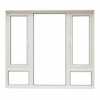 Ventana Abatible de PVC de Primera Calidad con Bisagras de Acero Multisección para Casas de Campo, Mansiones y Granjas
