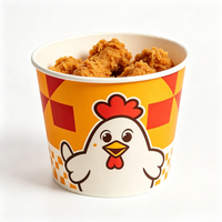 Emballage jetable en gros pour poulet frit, nuggets, poulet popcorn, anneaux d'oignon, frites et corn-dogs