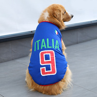 Vente en gros : T-shirt pour chien multicolore mignon, personnalisé, de luxe, vêtements d'été pour animaux de compagnie, t-shirt vierge pour chien, t-shirt pour animaux de compagnie