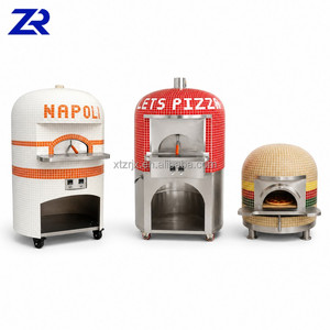 <span class=keywords><strong>Four</strong></span> à pizza commercial portable au <span class=keywords><strong>gaz</strong></span> et électrique avec pierre rotative - Product Image 1