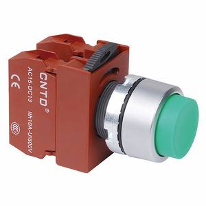 Interruptor de Botón Pulsador Convexo Auto-Reajustable CNTD Changde C2PNH, Apertura de 22, Material Plástico y Metálico para Control - Product Image 2