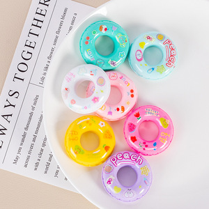 Et anneau <span class=keywords><strong>de</strong></span> natation <span class=keywords><strong>de</strong></span> canard Cartoon Handmade DIY Cream Glue Homemade Mobile Shell Patch Hairpin Jewelry Resin Toys Blind Bags - Product Image 4