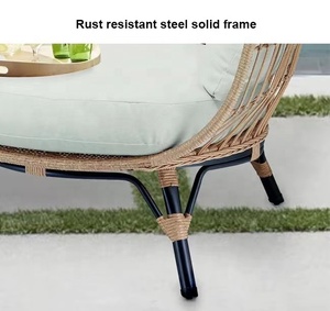 Fauteuil suspendu moderne en rotin PE de haute qualité, écologique, pour usage extérieur et intérieur, parc, villa, jardin - Product Image 6