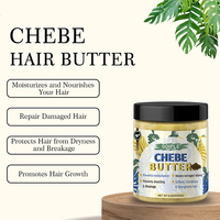 Beurre de Chebe Marque Blanche pour Renforcer les Cheveux et Prévenir la Chute & 8,8 OZ Huiles Naturelles & Beurre Capillaire à Étiquette Personnalisée