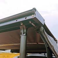 Tente de SUV Offre Spéciale auvent latéral de voiture de coquille en aluminium extérieure moderne avec la paroi latérale escamotable faite de tissu durable de polyester