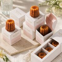 Boîte d'emballage Kluli, nouvelle boîte à rabat avec estampage à chaud, boîtes en papier haut de gamme pour chocolats, bonbons et desserts, avec poignée
