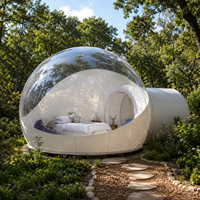 Tente bulle transparente gonflable d'extérieur en PVC pour observation des étoiles, maison-bulle, hébergement, camping, fête, événement, décoration, chambre moderne ciel étoilé