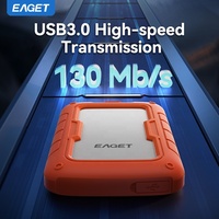 EAGET G91 1TB Disco Duro Externo Resistente al Polvo, Agua y Golpes para Portátil USB3.0 5Gbps, Disco Duro Portátil HDD