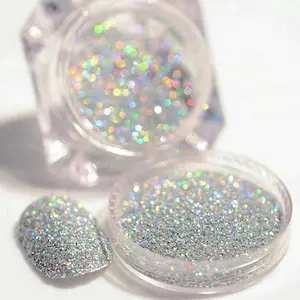 Supply Good Quality Silver Glitter Multicolor Different Sizes Sparkle Fine Chunky Glitter Powder