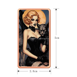 Haunted Hotties <span class=keywords><strong>Lenora</strong></span> Gothic Girl Barre de cuivre rectangulaire de collection imprimée en couleur avec motif de lingot de cuivre - Product Image 4