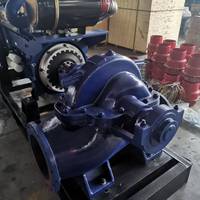Pompe à corps divisé de 14 pouces pour l'exportation vers l'Afghanistan, avec turbine en fonte ductile résistante à l'usure, facile à utiliser, équipée d'un moteur Weichai