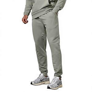 Conjunto de Sudadera con Capucha Azul Claro para Hombre, Chándal Informal de Longitud Completa con Bolsillos Laterales, Corte Regular, 100% Algodón, Ropa de Otoño - Product Image 5