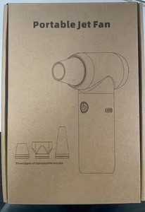 พัดลมเทอร์โบชาร์จมือถือขนาดเล็กแบบพกพาพัดลมเทอร์โบชาร์จไฟพัดลม USB มือถือหน้าจอ LED กลางแจ้งพัดลมขนาดเล็ก - Product Image 4