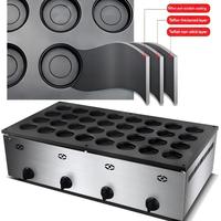 Gaufrier commercial 32 trous à gaz pour la production de gâteaux à la pâte de haricots rouges et de gâteaux en rouleaux