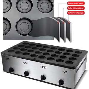 Gaufrier commercial 32 trous à gaz <span class=keywords><strong>pour</strong></span> la production <span class=keywords><strong>de</strong></span> gâteaux à la pâte <span class=keywords><strong>de</strong></span> haricots rouges et <span class=keywords><strong>de</strong></span> gâteaux en rouleaux - Product Image 6