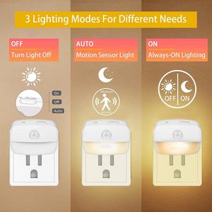 3 Modos (Automático/Encendido/Apagado) Sensor de Movimiento con Ahorro de Energía, Enchufe Inteligente para Luces del Hogar - Product Image 4