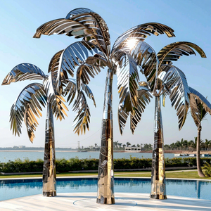 Série Palmiers Métalliques Coasts - Arbres en Acier Inoxydable Résistants au Sel pour les Propriétés Front de Mer - Product Image 1