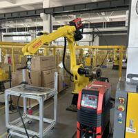 Robot de soudage 6 axes PLC et boîte de vitesses avec moteur, charge utile de 6 kg, IP54, pour la fabrication d'acier au carbone, soudage MIG/MAG/TIG et rectification