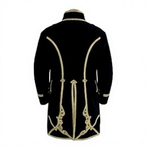 Vintage <b>Men</b> Frock <b>Coat</b> 100% Wool Double Breasted <b>Long</b> Overcoat Custom Logo Historical Uniform Outerwear - Product Image 5