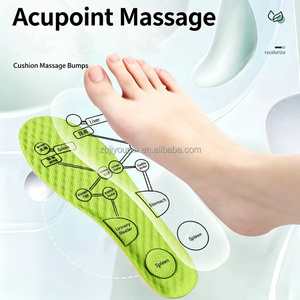 Semelles de sport désodorisantes à l'armoise pour hommes et femmes, avec acupression et absorption de la transpiration, pour une sensation de confort et une protection contre les odeurs. - Product Image 3