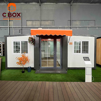 Maison modulaire extensible Cbox avec auvent, cuisine complète et salle de bain, pour chambre individuelle