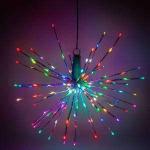 RGBWW 120v 16 Inches 5mm 80L Waterproof Starburst Fireworks Christmas Lights For Christmas Decoration