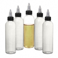 Bouteilles distributrices en PET transparentes vides avec bouchon à vis, idéales pour l'artisanat, l'encre, le savon liquide et les huiles