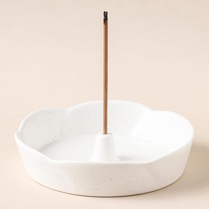 5.5 pouces porte-bâtons d'encens porte-encens en céramique bâton vertical brûleur d'encens inscents attrape-cendres pour Spa Yoga - Product Image 1