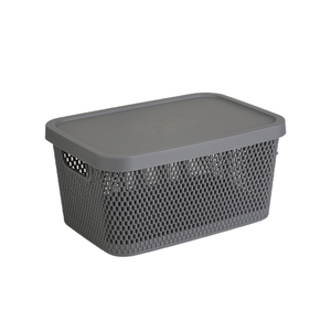 Cesto portaoggetti multiuso in rete di <span class=keywords><strong>plastica</strong></span> GREENSIDE <span class=keywords><strong>con</strong></span> maniglia, cesto ventilato per biancheria e articoli per la casa - Product Image 3