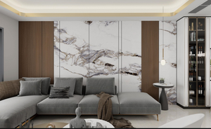 Y Hội Đồng Quản trị tấm Acrylic chống cháy 3D đá cẩm thạch in tường Bảng điều khiển cho phòng khách <span class=keywords><strong>UV</strong></span> Bảng điều chỉnh 3 mét cho quảng cáo phòng khách - Product Image 2