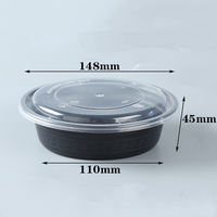 Bol alimentaire rond et carré à double paroi en PP de qualité alimentaire, écologique, avec couvercles, compatible micro-ondes