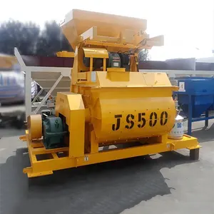 Js500 China Manufacturing Machine Central Concrete Mixer Double Shaft Forced Concrete Mixer For Medium Projects