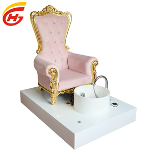 Fauteuil <span class=keywords><strong>de</strong></span> pédicure rose <span class=keywords><strong>de</strong></span> luxe pour salon <span class=keywords><strong>de</strong></span> manucure avec dossier haut - Product Image 3